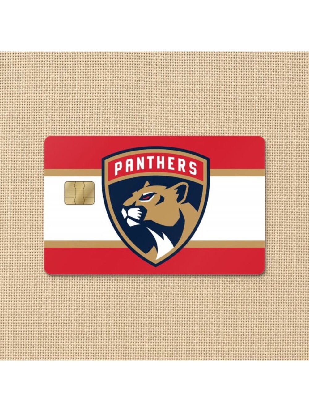 Florida Panthers Credit Card Skin Sticker Holographic NHL Hockey Debit